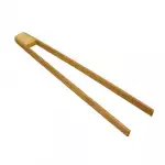 Удобна бамбукова щипка за сервиране и барбекю