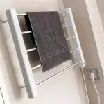 Електрическата лира за стена, 65W, бяла и сива