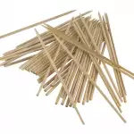 Снимка 2 на Комплект от 48 бамбукови шишчета - 20 см