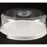 Снимка на Пластмасова кутия за сладкиши и торти с цвят Бял