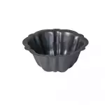 Снимка на Голяма формичка за мъфини Цвете - 12см с цвят Черен