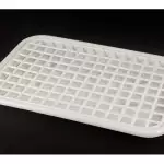 Снимка на Пластмасова табла за сушене на чаши с цвят Бял