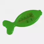 Термометър воден рибка - тъмно зелен