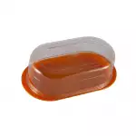 Пластмасова кутия за масло с капак - 18.5 см - оранжев