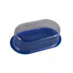 Пластмасова кутия за масло с капак - 18.5 см - син