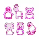 Снимка на Форми за сладки с формата на животни с цвят Розов