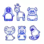Снимка на Форми за сладки с формата на животни с цвят Син