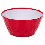 Снимка на Малка червено-бяла пластмасова купа - 700 мл с цвят Червен
