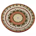 Снимка на Красива голяма керамична чиния в 4 цвята - 30см с цвят Бял