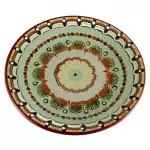 Снимка на Красива голяма керамична чиния в 4 цвята - 30см с цвят Резеда