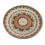 Снимка на Голяма керамична чиния в 4 разцветки - 25см с цвят Бял
