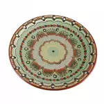 Снимка на Голяма керамична чиния в 4 разцветки - 25см с цвят Резеда