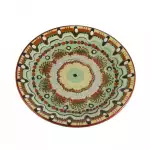 Снимка на Красива керамична чиния с различни цветове - 22 см с цвят Резеда