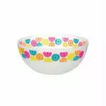 Снимка на Бяла купа с цветни кръгли шарки - 400мл с цвят Бял
