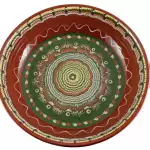 Снимка 2 на Красива керамична тава с троянски мотиви - 31см