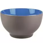 Керамична купа в сиво и синьо - 650 мл