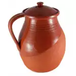 Снимка на Керамично Гърне за Боб, голямо, 5 литра с цвят Кафяв