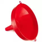 Голяма пластмасова фуния - ф30 см - червен