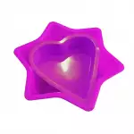 Снимка 3 на Силиконови форми за кекс 2 броя - звезда и сърце
