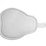 Снимка на Пластмасова дъска за рязане - круша с цвят Бял