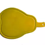 Снимка на Пластмасова дъска за рязане - круша с цвят Жълт