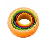Форми за сладки - кръгли - 6 броя - многоцветно