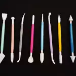 Снимка на Комплект сладкарски инструменти за моделиране 8 части с цвят Многоцветно