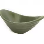 Керамичка гондола за ядки и сосове - 16 см - зелен