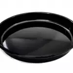 Кръгла черна емайлирана турска тава - 34 см