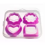 Снимка на Форми за сладки в кутия - 4 броя с цвят Лилав