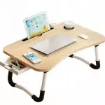 Снимка на Сгъваема масичка за лаптоп и таблет с цвят Бук