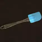 Силиконова лопатка (шпатула) за заглаждане - светло син