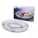 Снимка 2 на Стъклена чиния за ордьоври, разядки и сосове